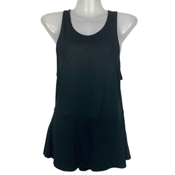 Wilfred Aritzia Black Flowy Sleeveless Tank - Picture 1 of 7